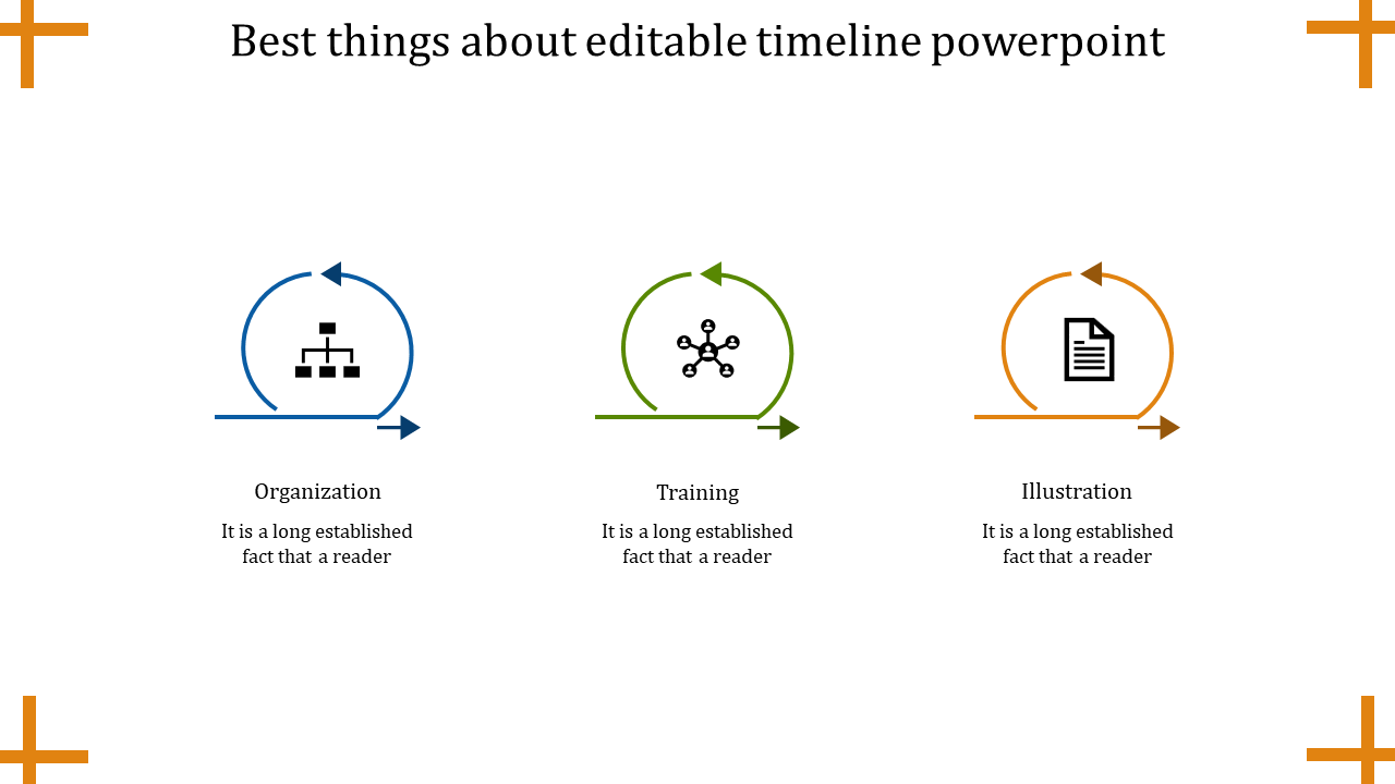 Amazing Editable Timeline PowerPoint In Multicolor